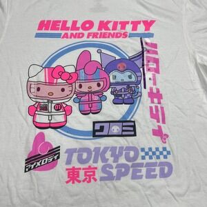 Sanrio Hello Kitty & Friends Shirt Tokyo Speed Graphic White T-Shirt Mens XL NWT